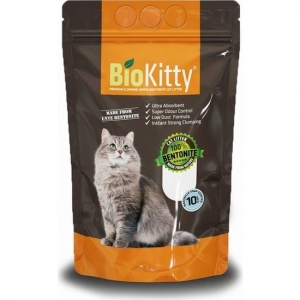 Biokitty Bentonit Kalın Taneli Kedi Kumu Ultra Topaklanan Tozsuz Marsiya Sabunu Kokulu 10 Litre