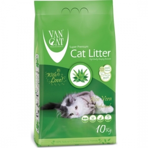 Vancat Aloe Vera Kokulu İnce Kedi Kumu 10 kg