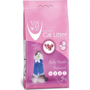 Vancat Baby Power İnce Taneli Kokulu Kedi Kumu 5 Kg