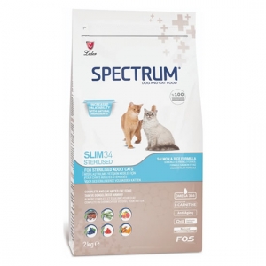 Spectrum Slim 34 Kısırlaştırılmış somon balıklı pirinçli Yetişkin Kedi Maması 2 Kg