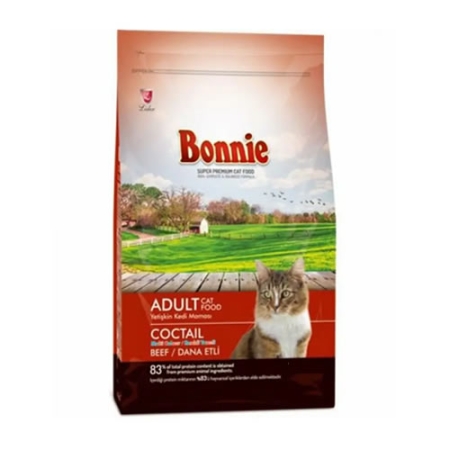 Bonnie Coctail Dana Etli Yetişkin Kuru Kedi Maması 500 Gr