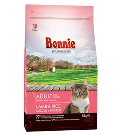 Bonnie Kuzu Etli Adult Yetişkin Kuru Kedi Maması 1,5 Kg