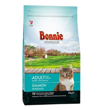 Bonnie Somonlu Adult Kuru Kedi Maması 1,5 Kg