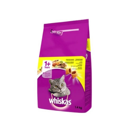 Whiskas 1+ Tavuklu Kuru Kedi Maması 1,4 Kg