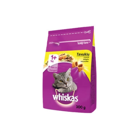 Whiskas Tavuklu ve Sebzeli Adult Kuru Kedi Maması 300 Gr